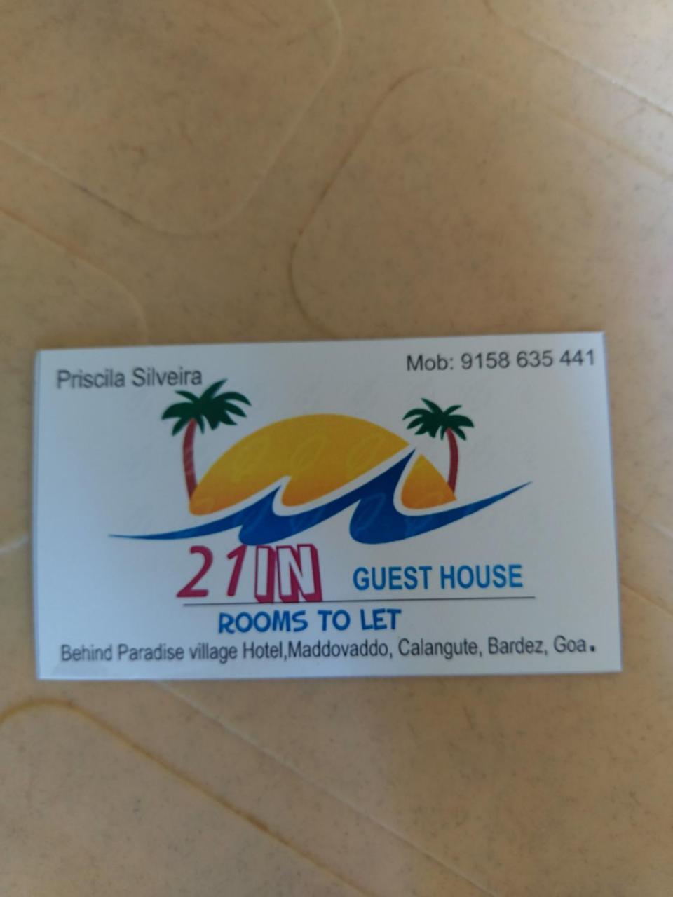 21In Guest House Калангут Экстерьер фото